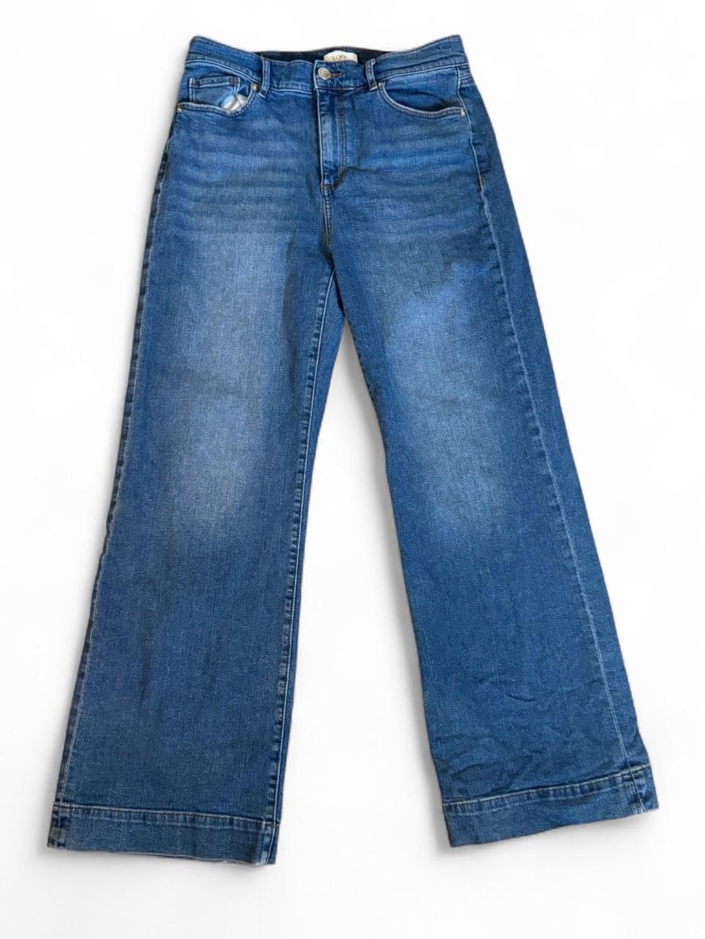 LOFT Women's Wide Leg Jeans in Medium Blue Wash